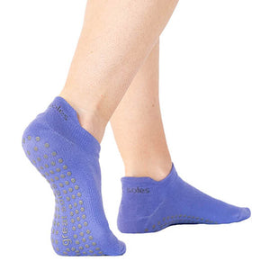 great soles emery tab back non slip sport sock wear with sneakers  for running  or at home and stretching