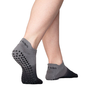 Rory Grey Black Ombre Non Slip Grip Sock Pilates, Stretch and Walking