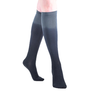 compression-socks-grip-knee-grey-ombre-pilates