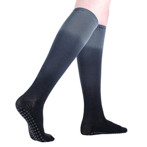 Kiley Compression Ombre Knee High Grip Sock - Dusk/Black