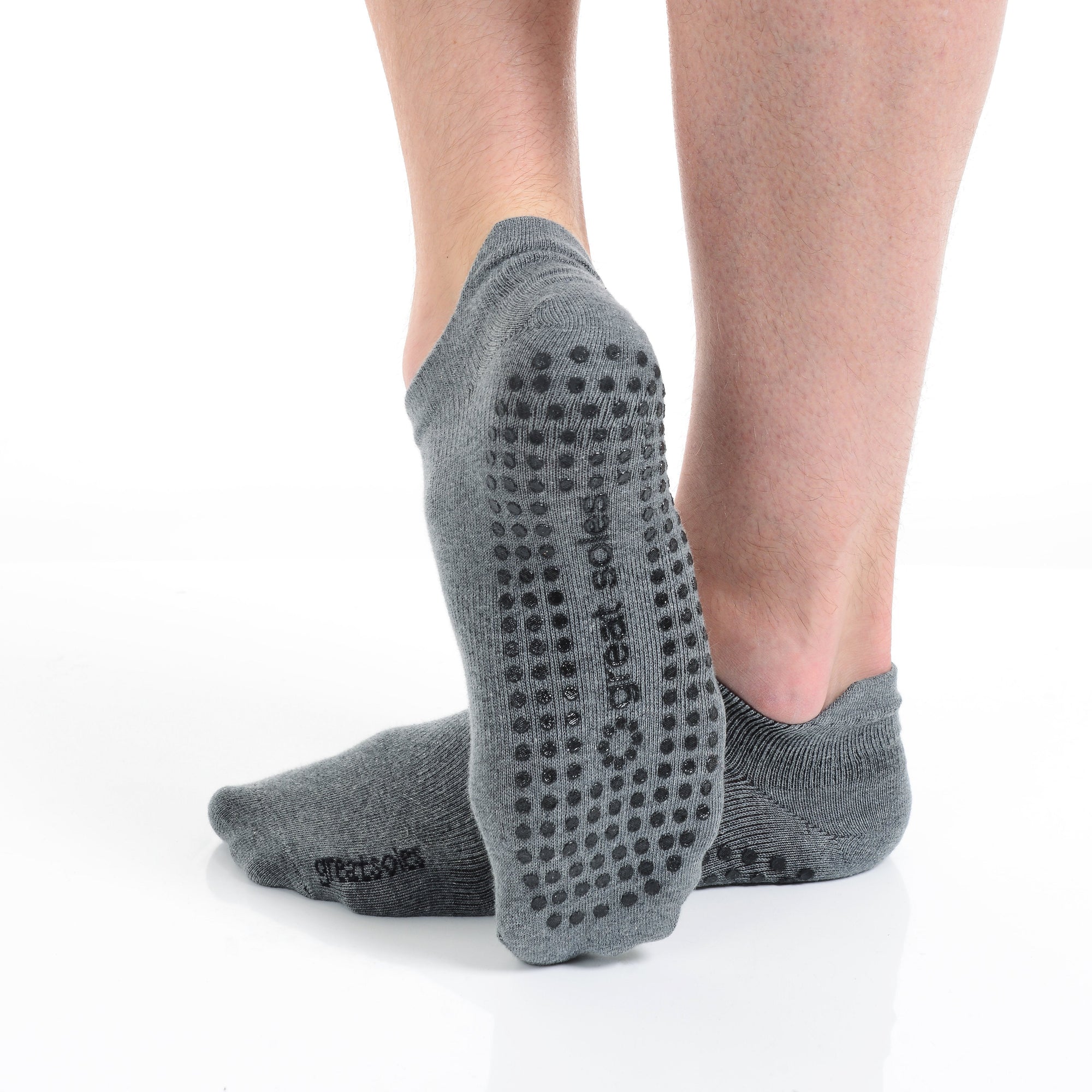 Riley Tab Back Grip Sock - Grey/Black XL
