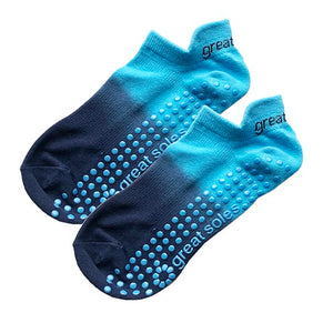Fashion and comfort, color washed ombre nonslip grip sock for pilates barre yoga kick boxing